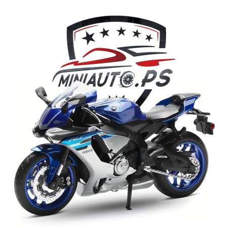 موتور ياماها Yamaha YZF-R1 blue motorcycle قياس 1/12